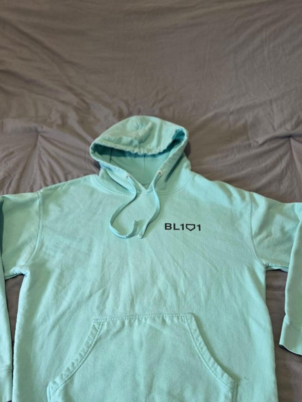​Baseball Lifestyle 101 Mint Green BL101 Baseline Pullover Hoodie Medium